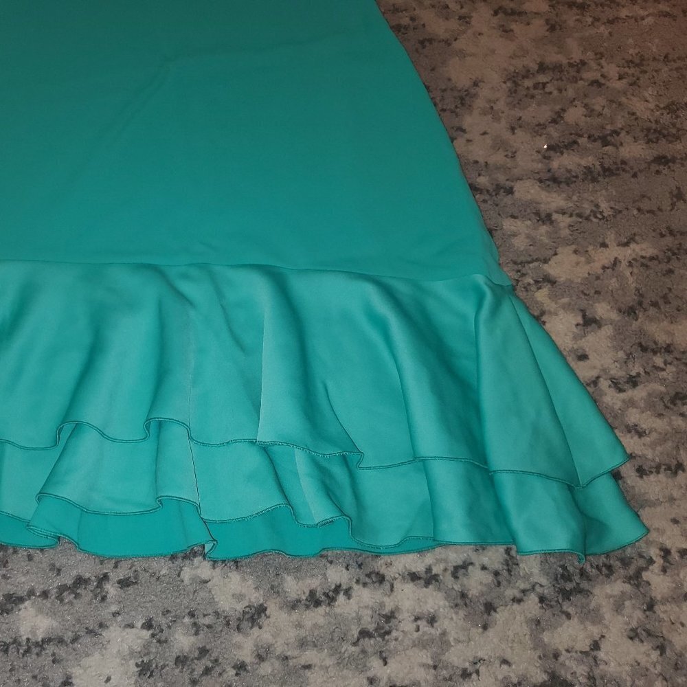 Trina Turk Lunara Asymmetrical Hem Dress || sz2 - Picture 5 of 12